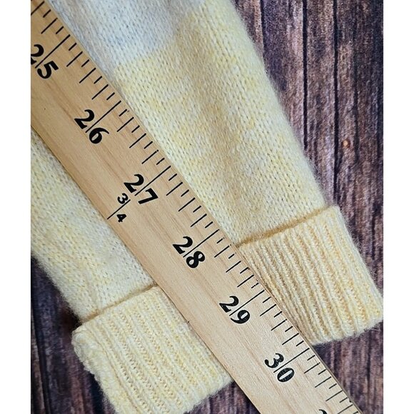 Gap Wool Blend Sweater Pullover Striped Yellow Long Sleeve Lightweight Women's M - Picture 10 of 13